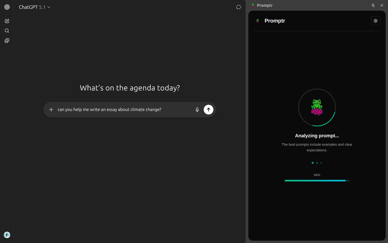 Promptr screenshot 2