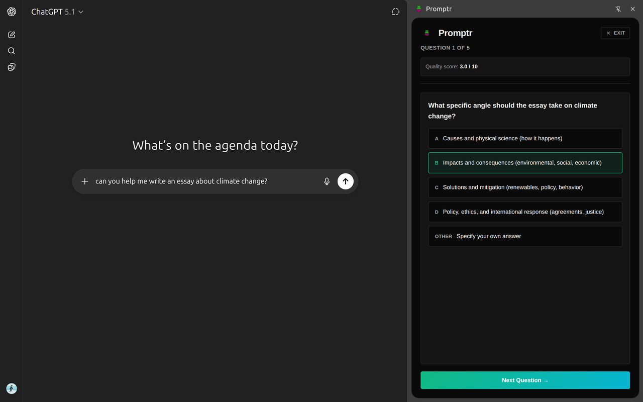 Promptr screenshot 3